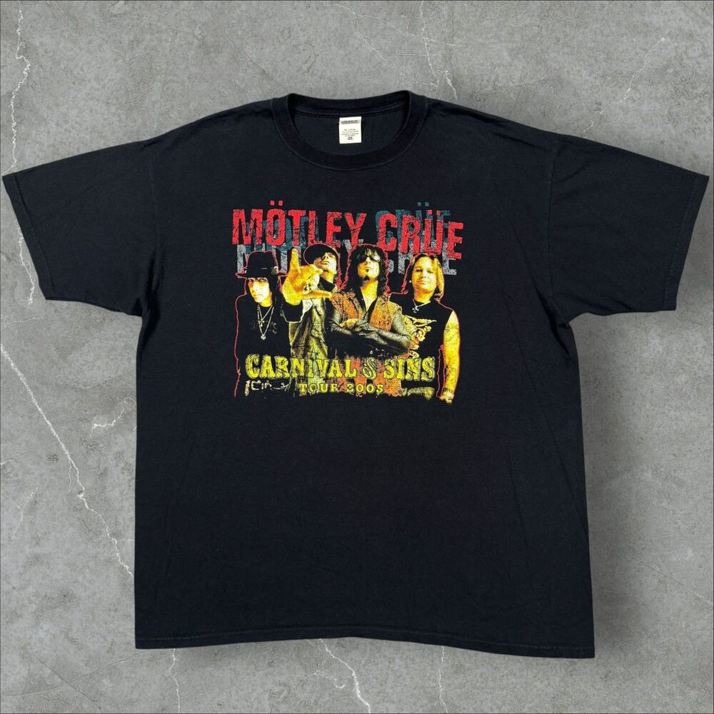 VTG NOS Motley Crue 2005 Carnival of Sins Tour "F*CK THE REST" Concert Tee - 2XL